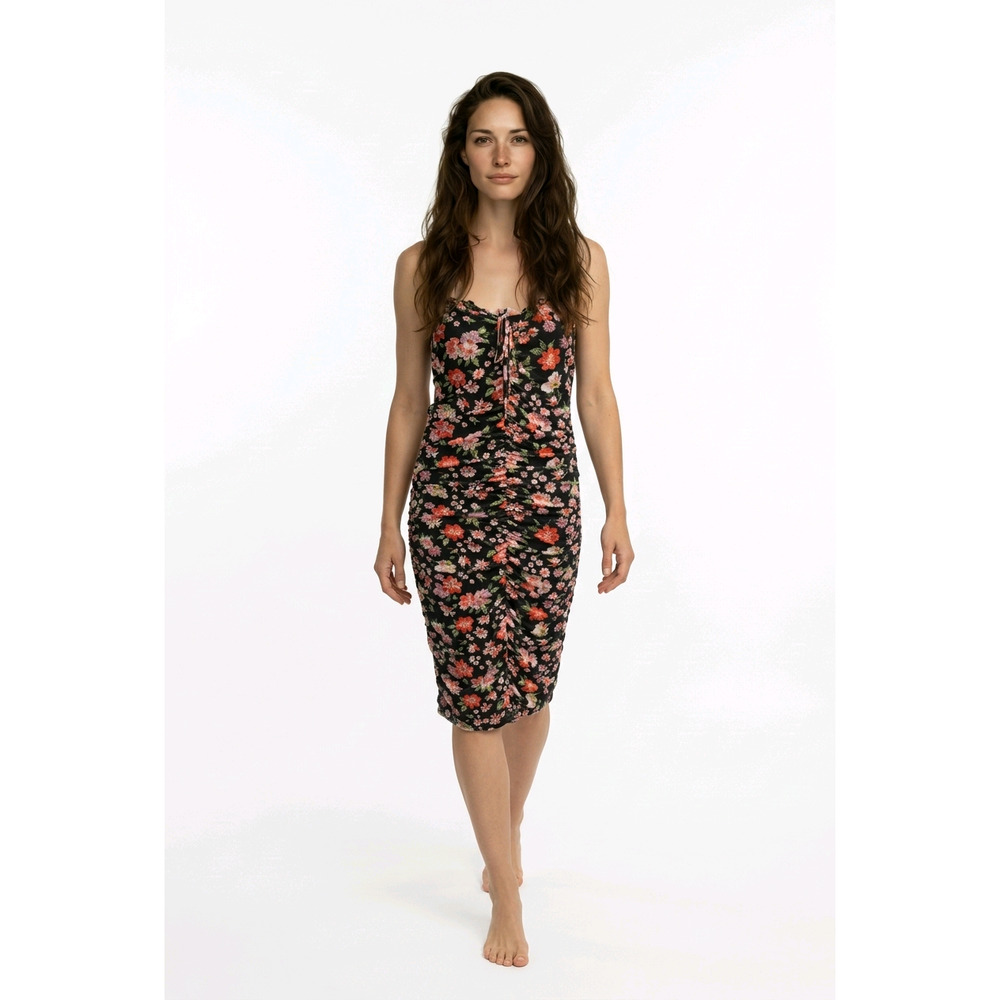 Coco & Shay Ruched Bodycon Sweetheart neckline Spaghetti Strap Dress Size L